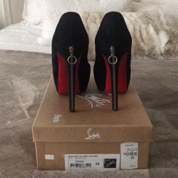 Christian Louboutin Shoes - Christian Louboutin Bianca ZIP 140 Veau Velours